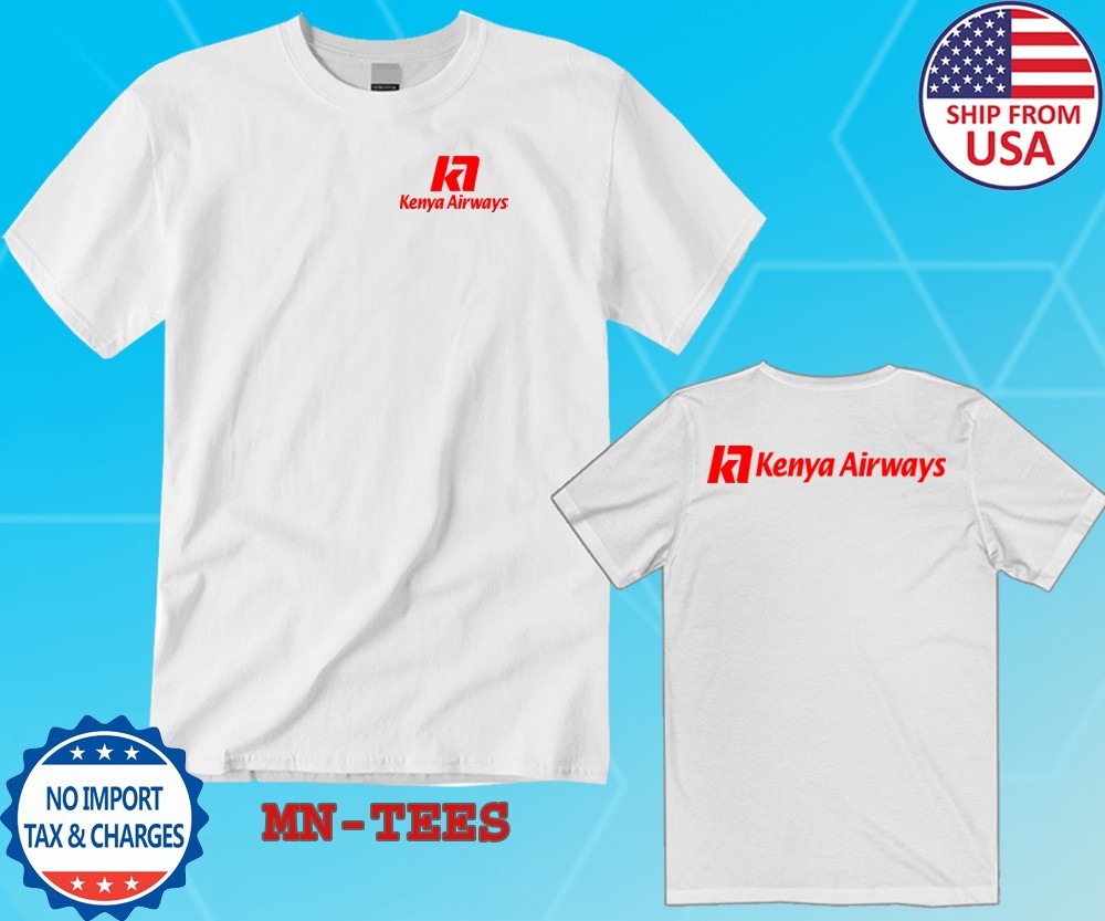 Kenya Airways Retro White Size S-5XL