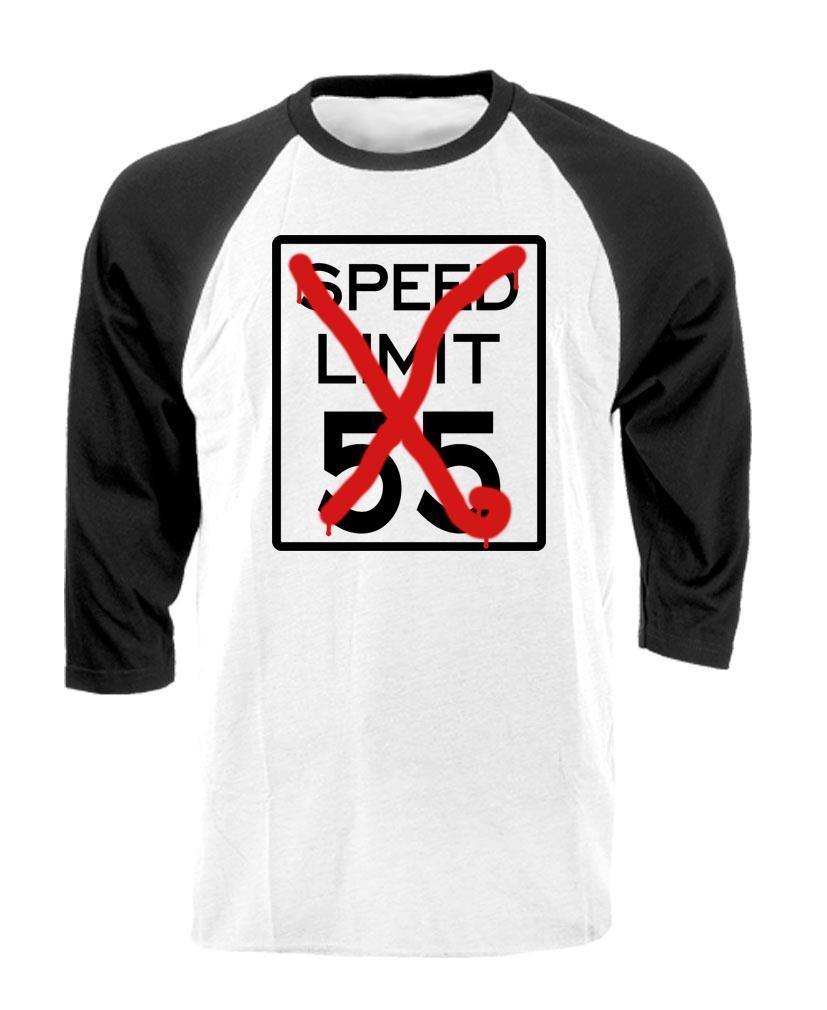 I CAN’T DRIVE 55 – Unisex Cotton 3/4 Sleeve Raglan T-Shirt
