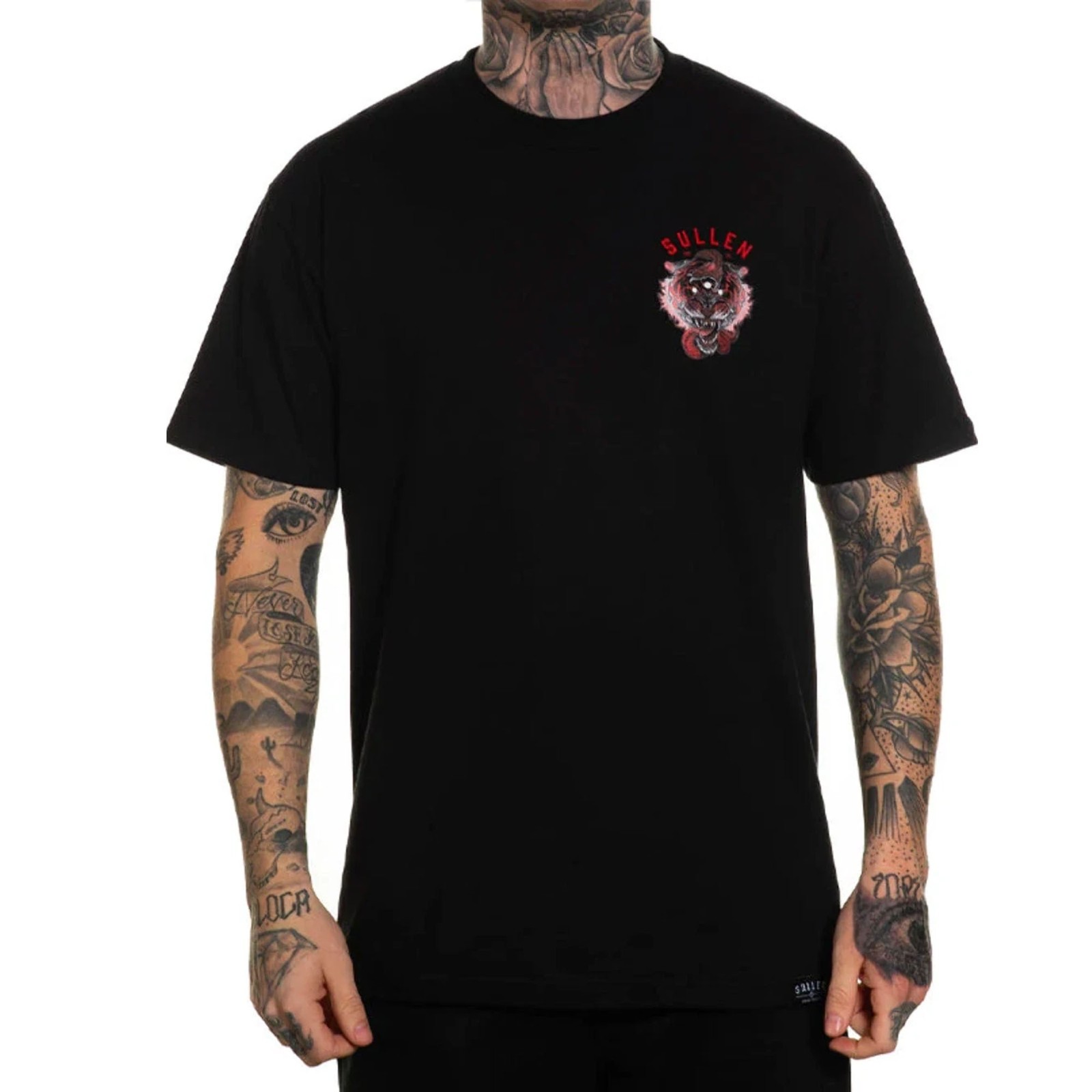 Sullen Men’s T-shirt 3 EYE TIGER Tattoos Urban Design Premium Quality FREESHIPS