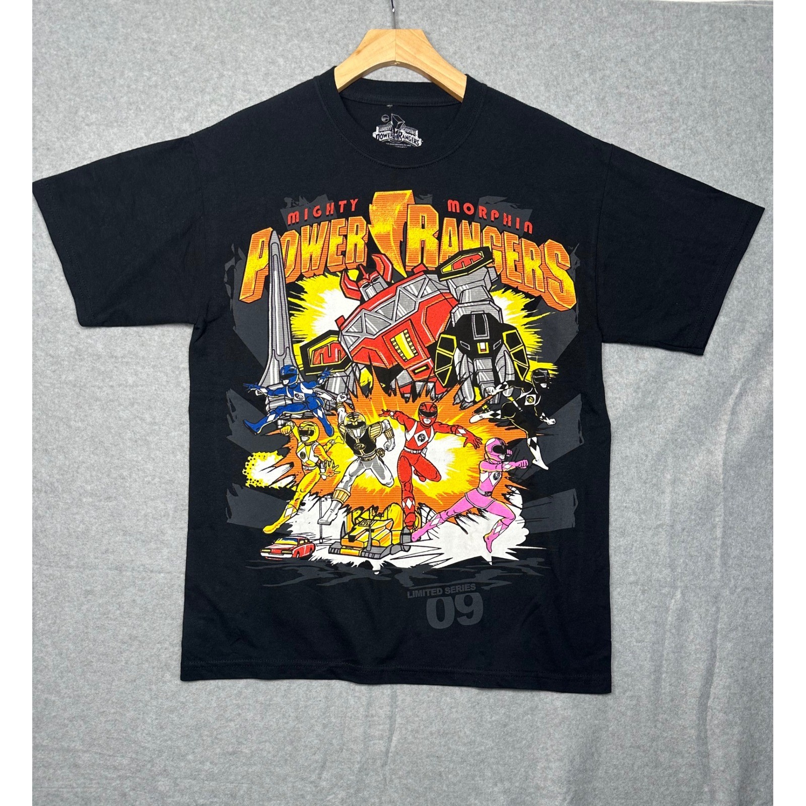 Mighty Morphin Power Rangers Limited Series 09 Black T Shirt Men’s Medium