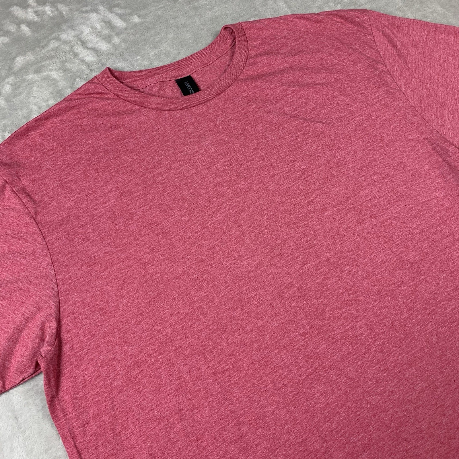 Gildan Soft Style T-Shirt Mens Large Red Short Sleeve Polyester Bamboo Casual
