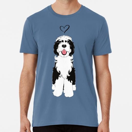 Love Black And White Sheepadoodle 1 Size S to 5XL Made in the USA T-Shirt
