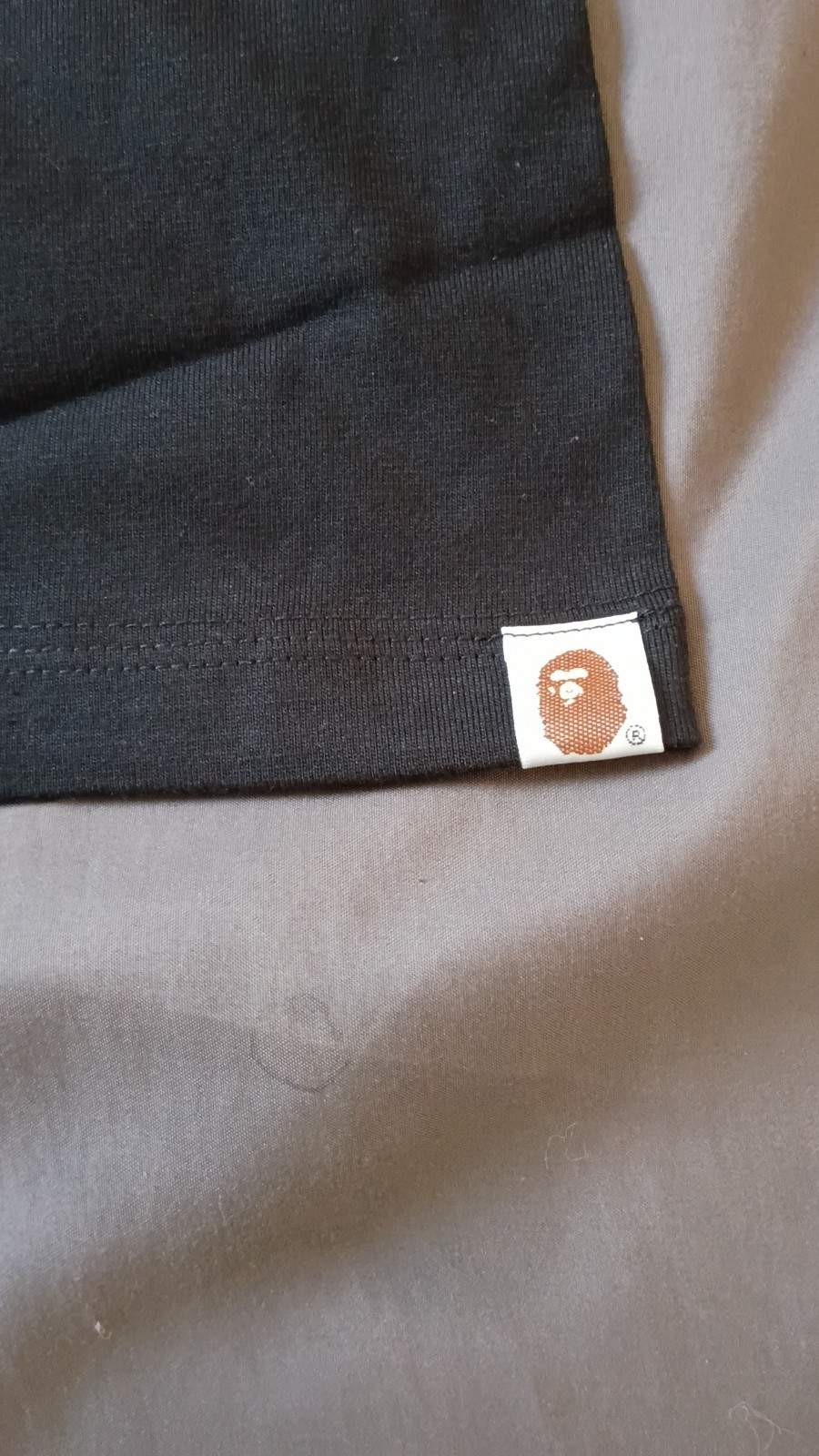 A Bathing Ape BAPE Ape Head Black Graphic Logo Tee Cotton Crew Neck Men’s L