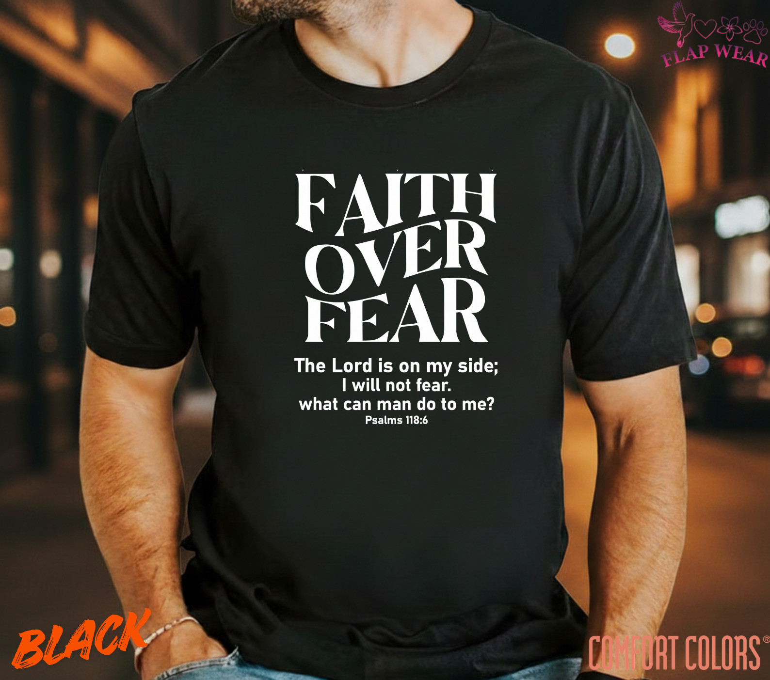 Unisex Faith Over Fear Christian T-Shirt, Men T shirt,Women T shirt Gift Religio