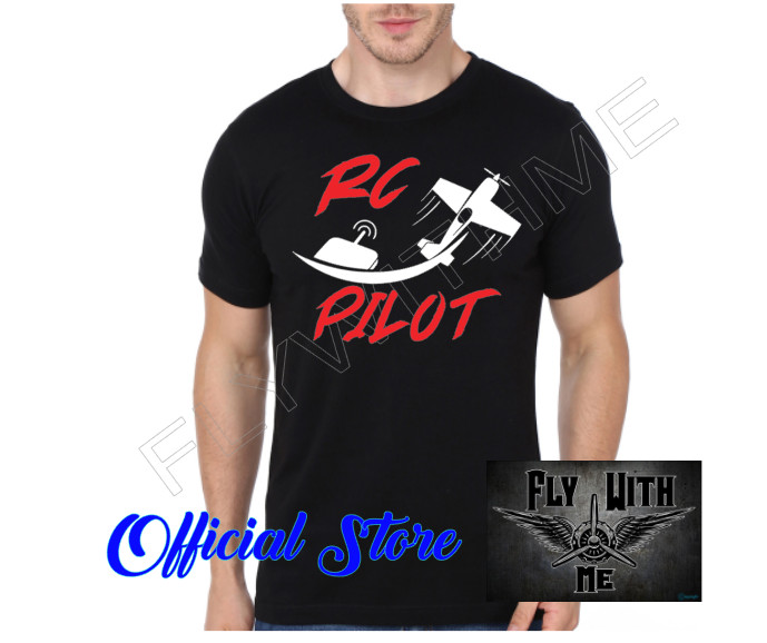 RC PILOT Graphic Tee For RC Plane Lovers Cotton HTV Print Shirt