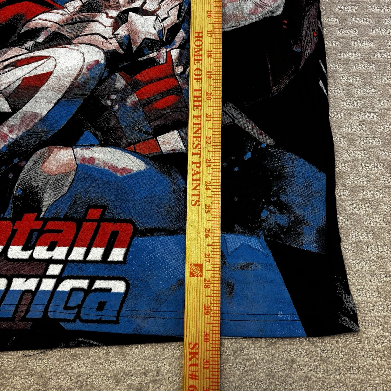 Captain America Red Hulk AOP All Over Print T-shirt Sz XL/2XL Comic Avengers