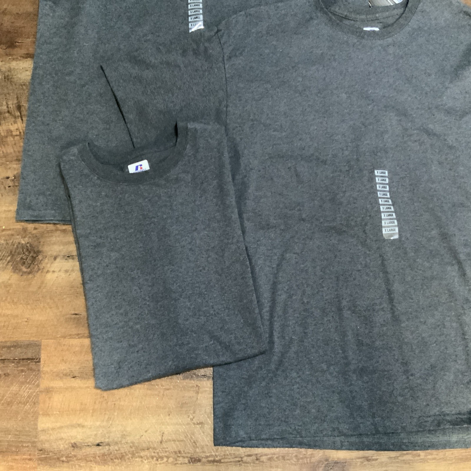 Vintage Blank Russell Athletic Gray Shirt Mens XL Tee T-Shirt Lot Of 3 2012