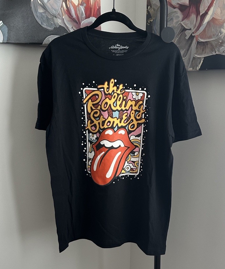 ROLLING STONES GRAPHIC BAND TSHIRT Black Large 42/44