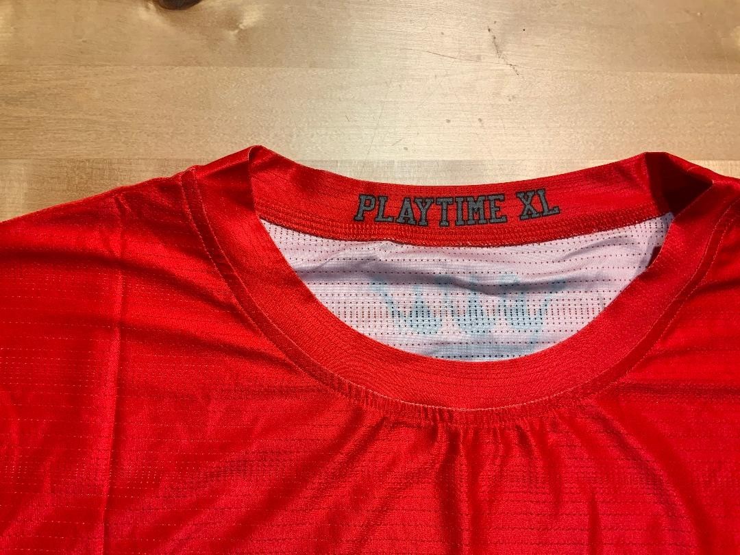 playtime red mesh 1-57 roofing short sleeve shirt size x large