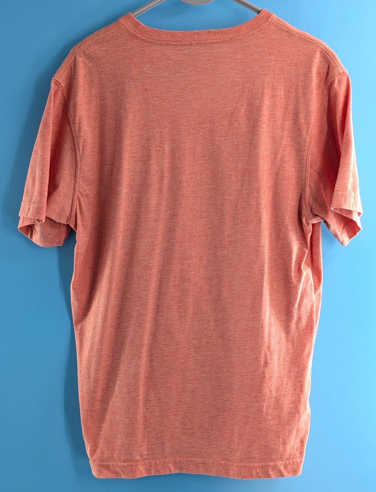Eddie Bauer Men’s Short Slv. Legend Wash T-shirt Coral Heather Size Med. EUC