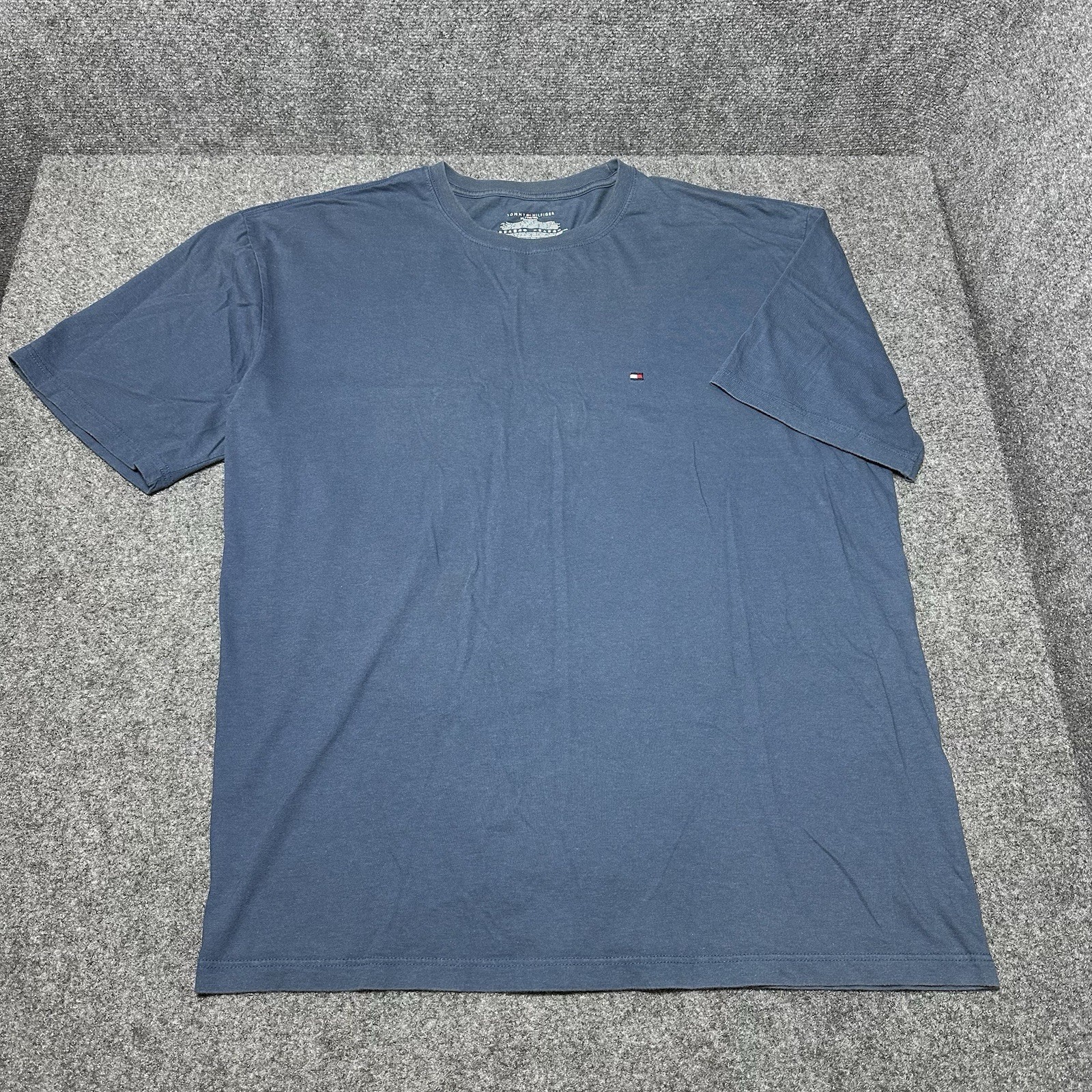 Tommy Hillfiger Classic Small Box Embroidered Logo Designer Men’s T-Shirt Sz XL
