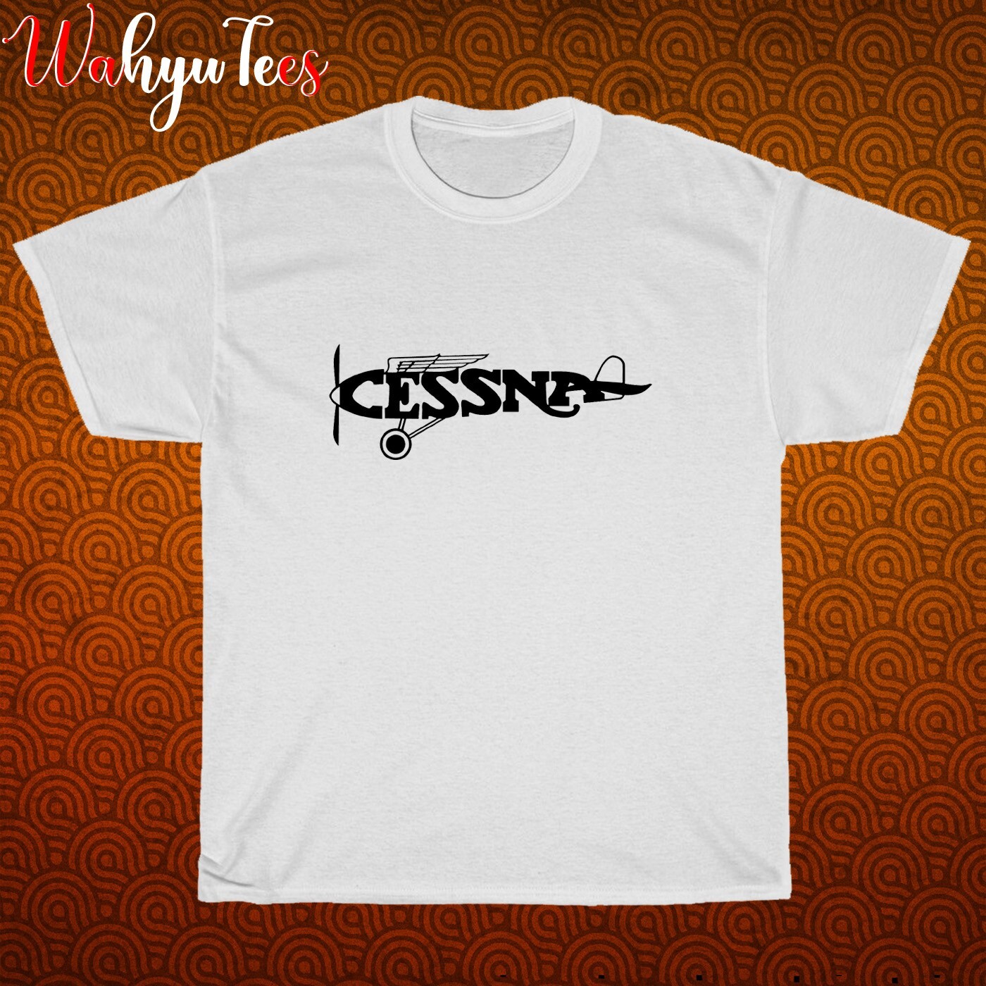 New Cessna Aircraft Company Logo Black/Grey/Navy/White Size S-5XL Unisex T-Shirt