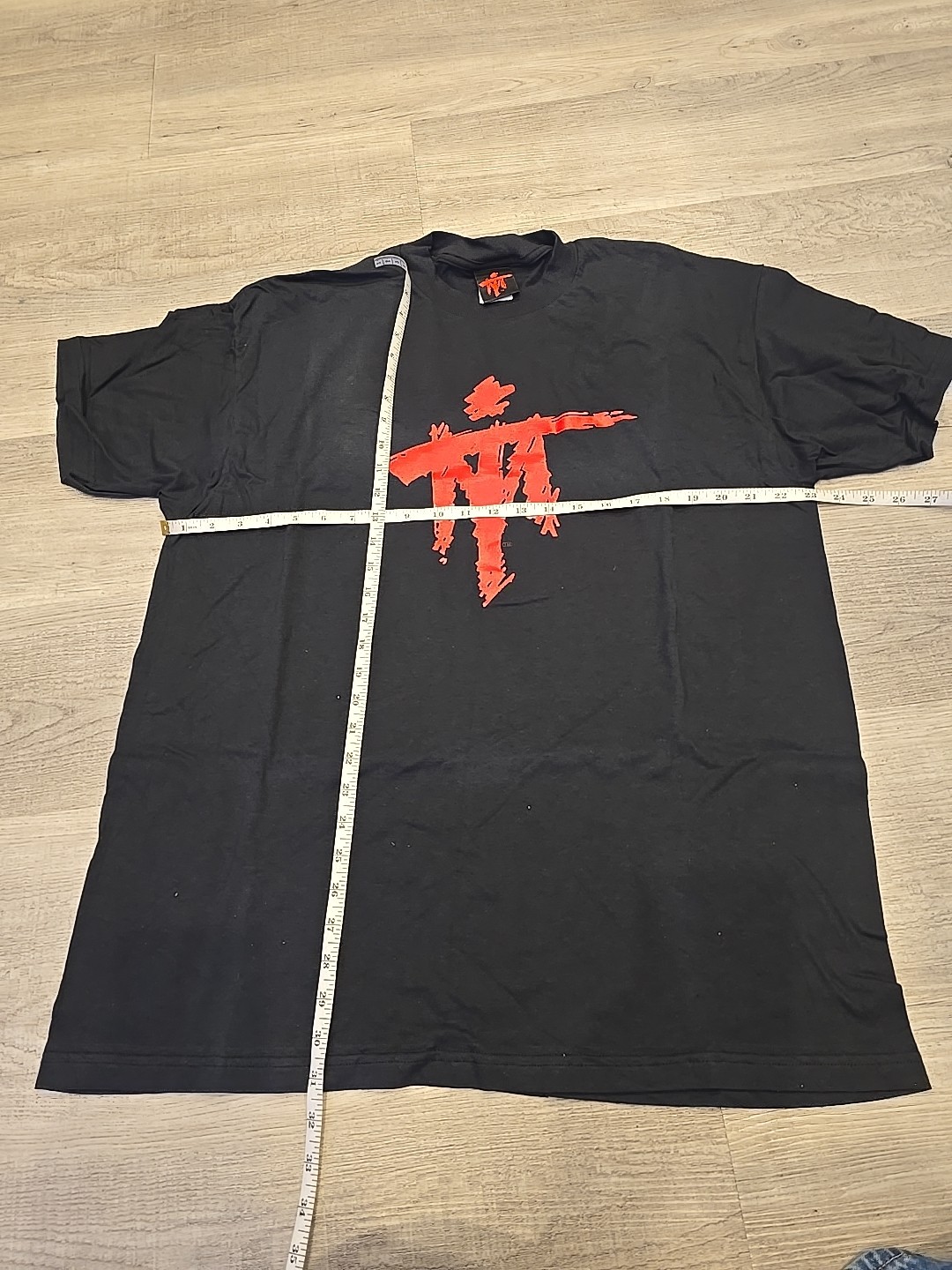 IRON Other Side Mike TYSON BOXING Black T SHIRT SAMURAI LOGO MT Deadstock XL