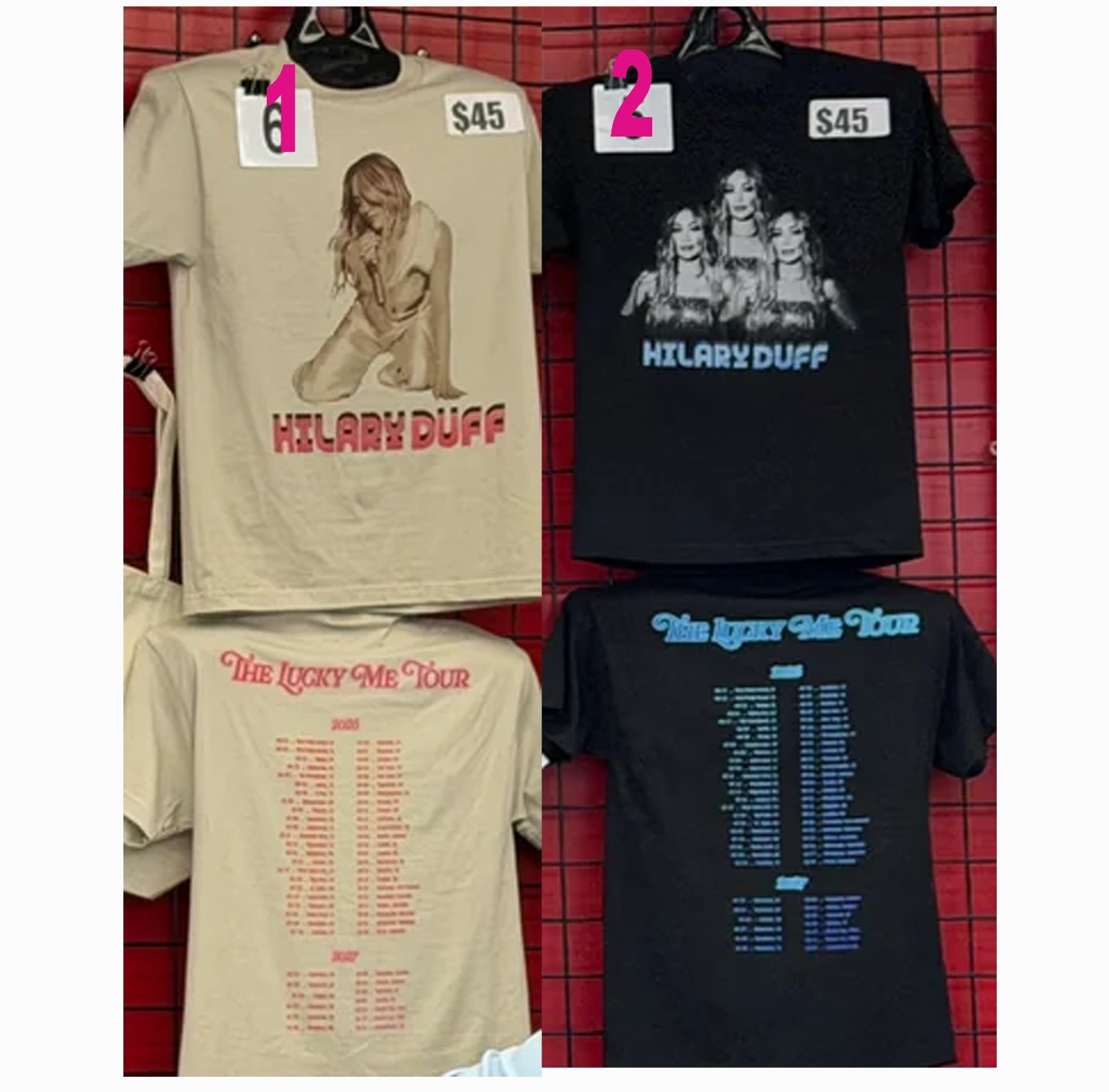 Hilary Duff Lucky Me Tour 2026 Concert T-Shirt S-5XL
