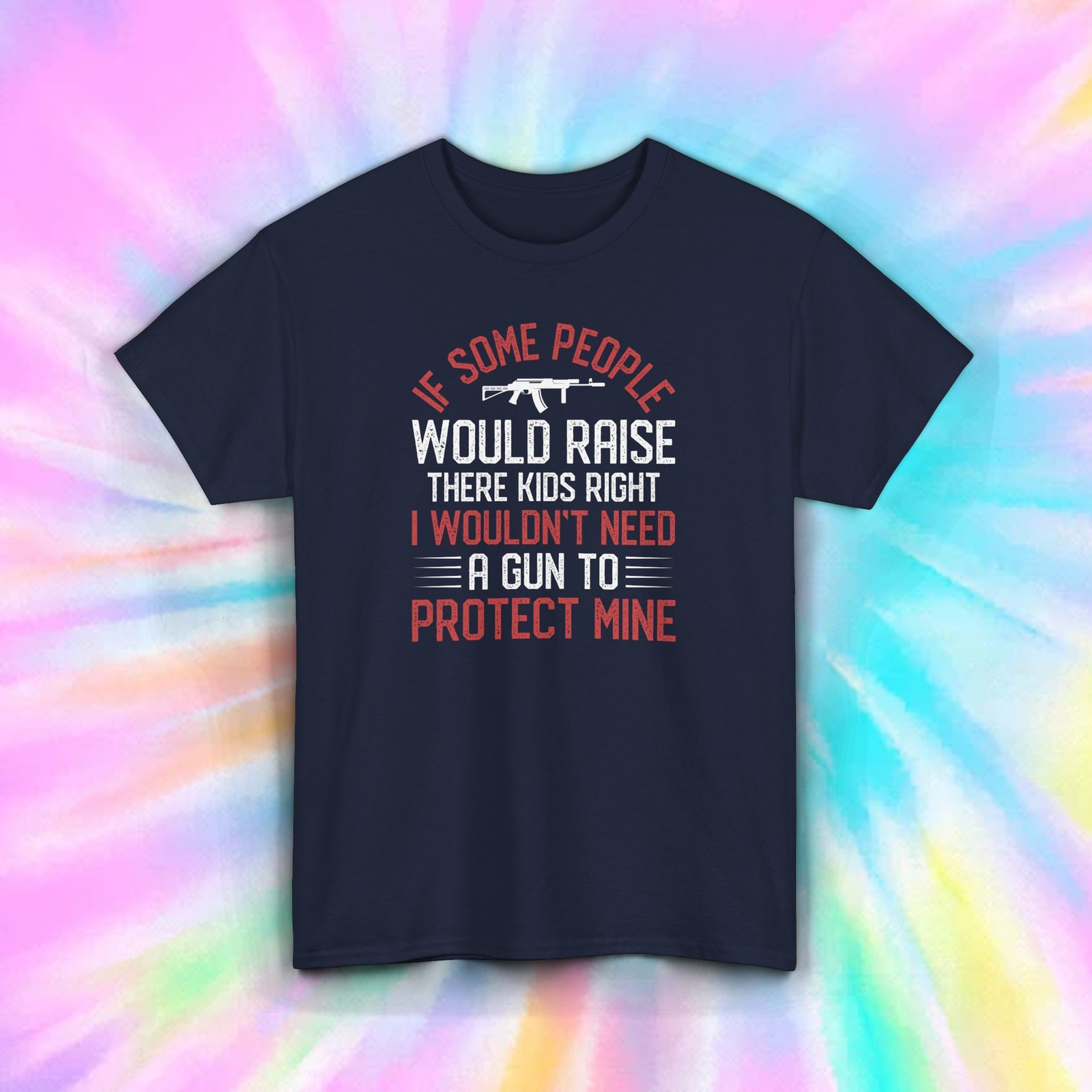 Gun Rights Shirt Protect Mine Quote Patriotic Graphic Tee S-5XL