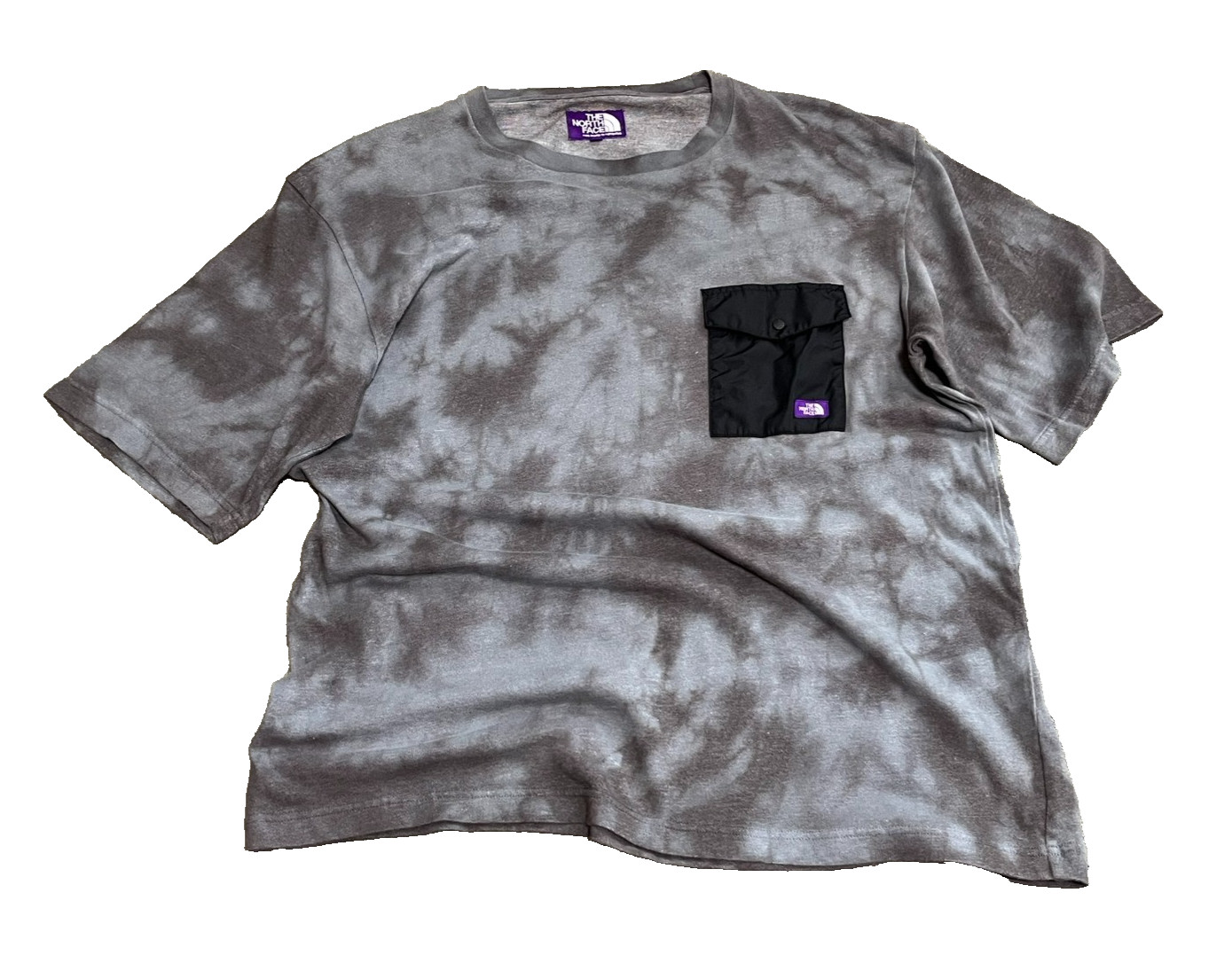 The North Face Purple Label nanamica Pocket T-Shirt Tie Dye Gray XL NT3207N