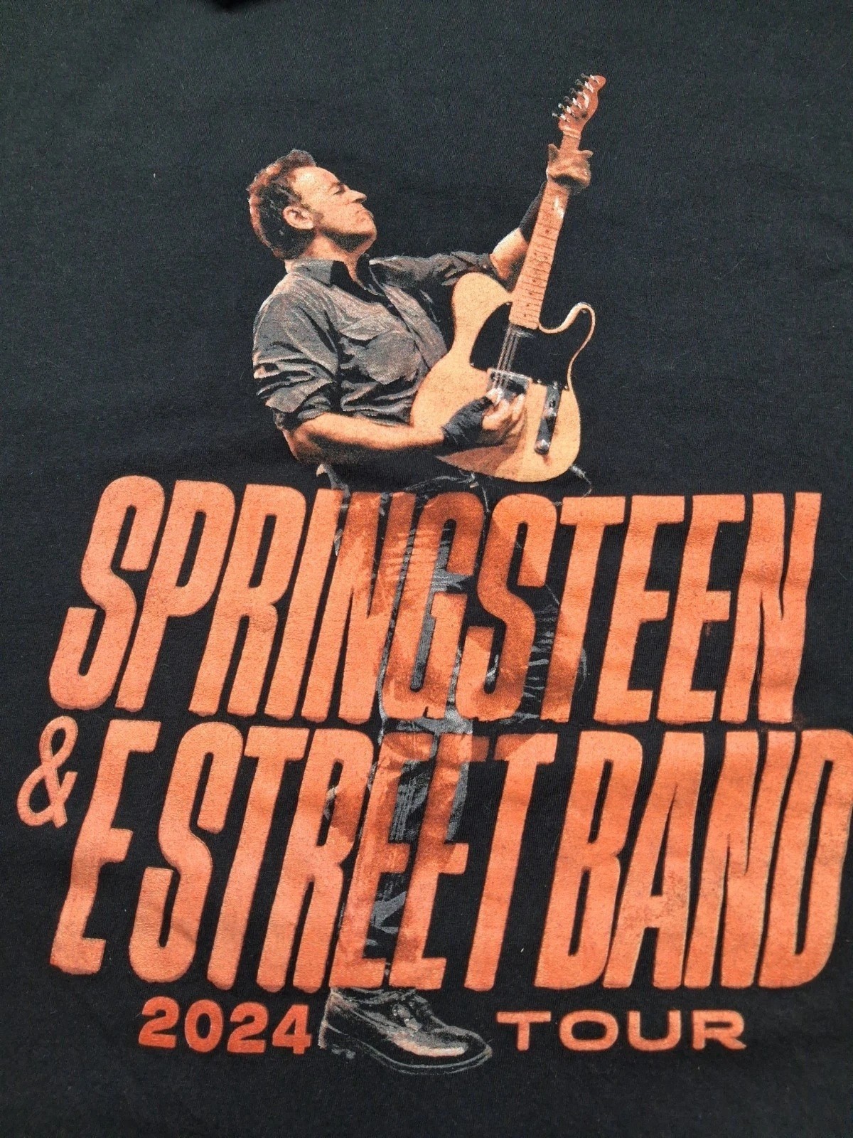 Bruce Springsteen T Shirt E Street Band 2024 Tour Black Size XL Double Sided ￼