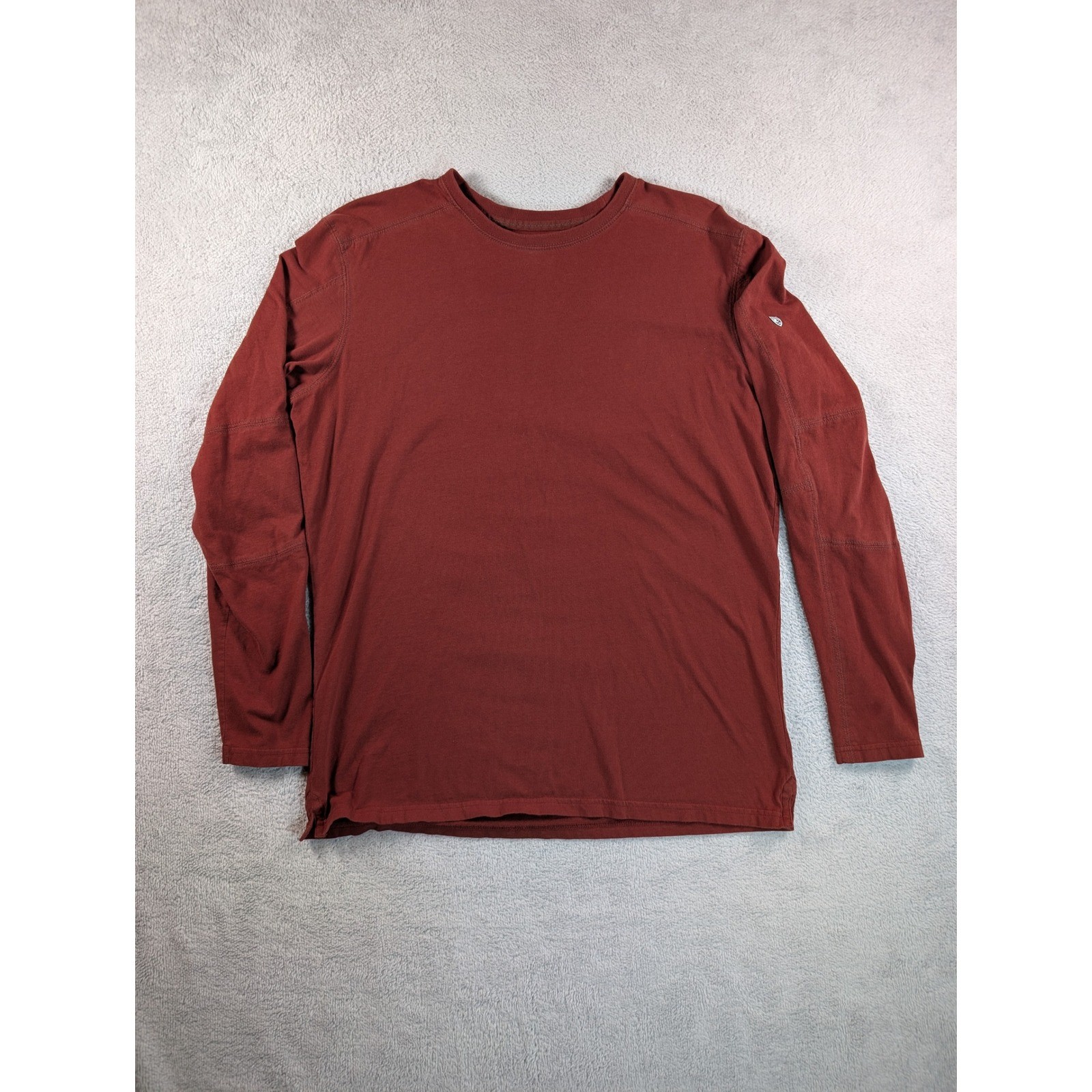 Kuhl Wildfibre Mens Long Sleeve Organic Cotton Shirt Russet Red Large L