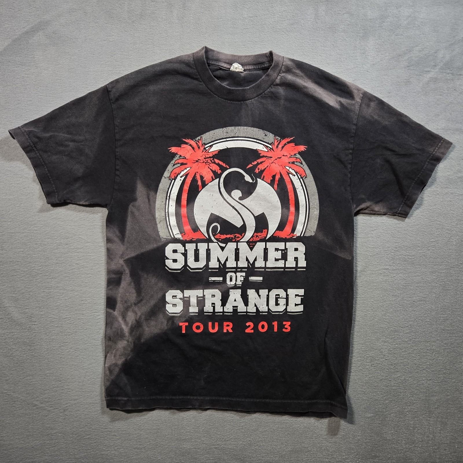 Tech N9ne Summer Of Strange Tour T-Shirt 2013 – Mens Size Large – Bleach Wash