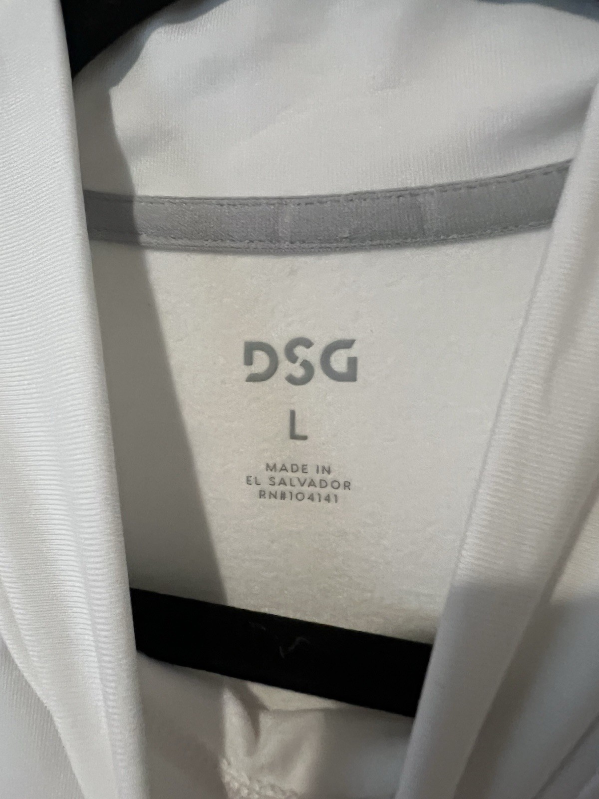 DSG Men’s Cold Weather Compression Crew Neck Top White Base Layer Size Large NWT