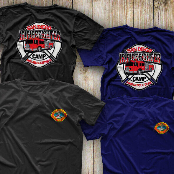 CAL-Fire Summer Fort Worth San-Diego City California Fire Dept. Fighter T-Shirt