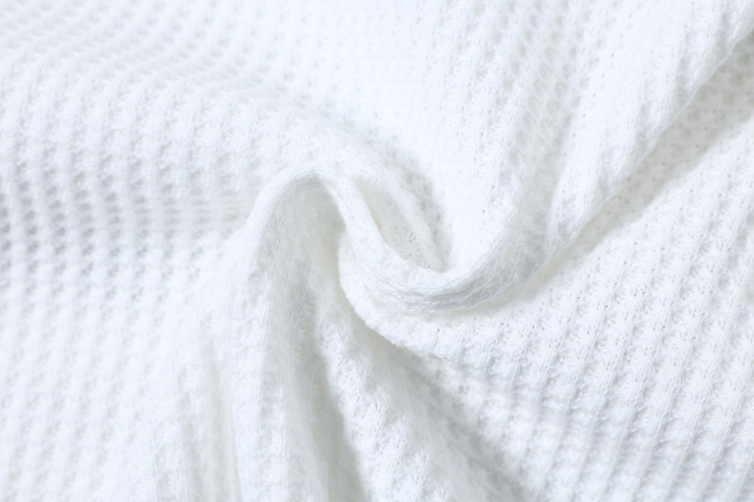 Men’s Work Taeleplus Waffle Knit Long Sleeve Tee Streetwear Y2K Graphic White