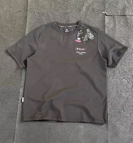 Snow Peak Summer New Patch Quick Drying T-shirt Men Women