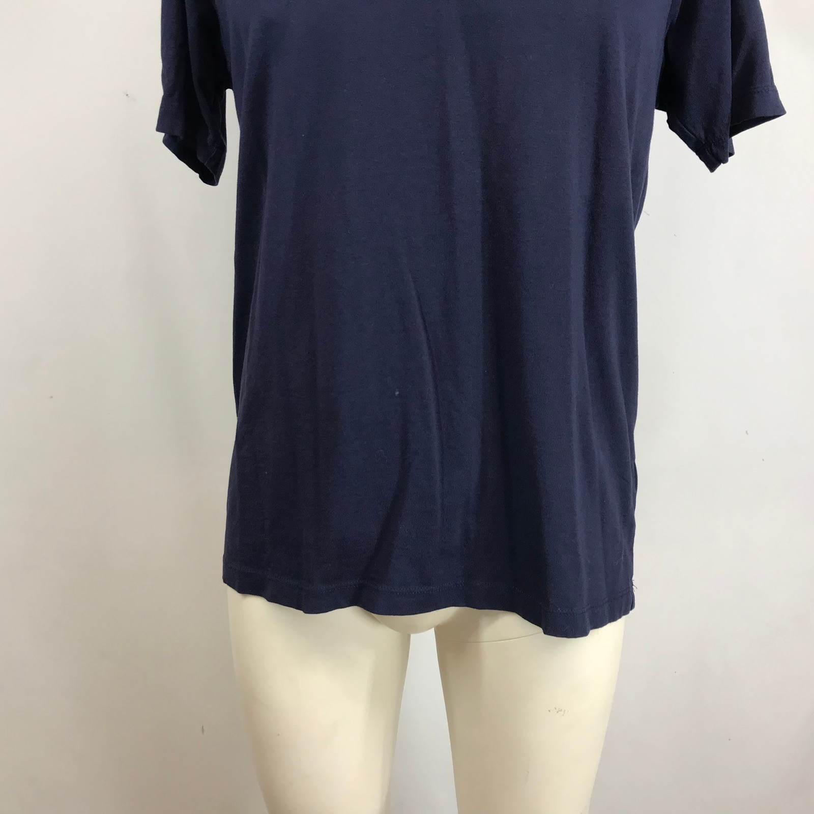 US Polo Assn Mens Navy Blue Cotton Crewneck T-Shirt Red Logo Size Medium