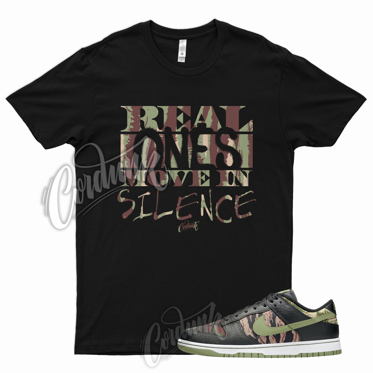 Black R1 T Shirt for Oil Olive Green Total Orange Multi Camo SE Military