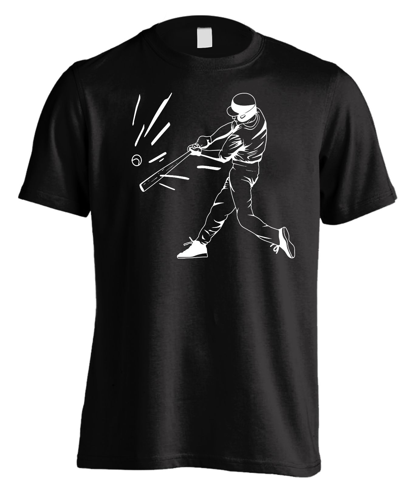 New Men’s Athletic Baseball T-Shirt Workout Sports Fan Home Run Gym Tee Shirt