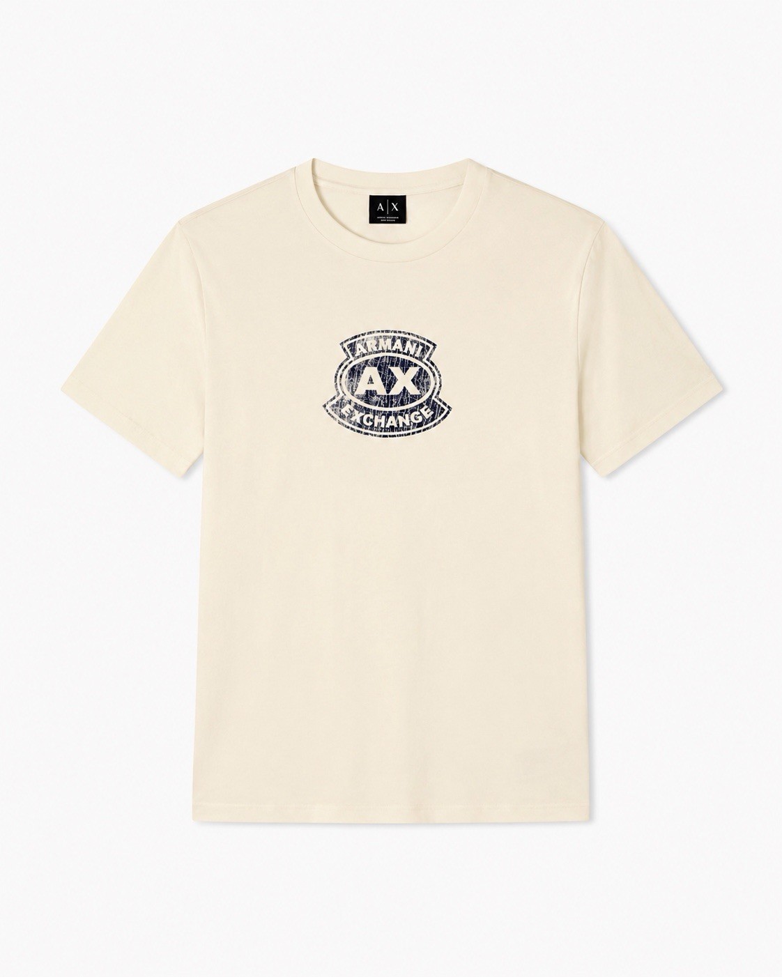 Armani Exchange A|X Classic Cotton Jersey NWT Cream M L MSRP $65