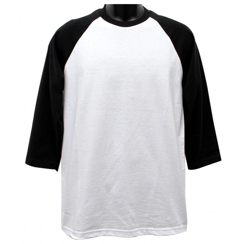 Men’s Raglan T-Shirt Baseball 3/4 Sleeve Henley Casual Cotton Sports Shirt