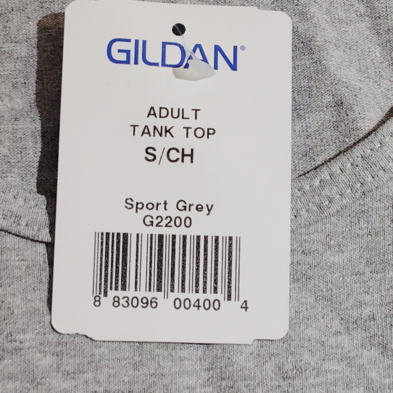 Gildan Ultra Cotton Tank – Small – Sport Gray Men’s (G2200)