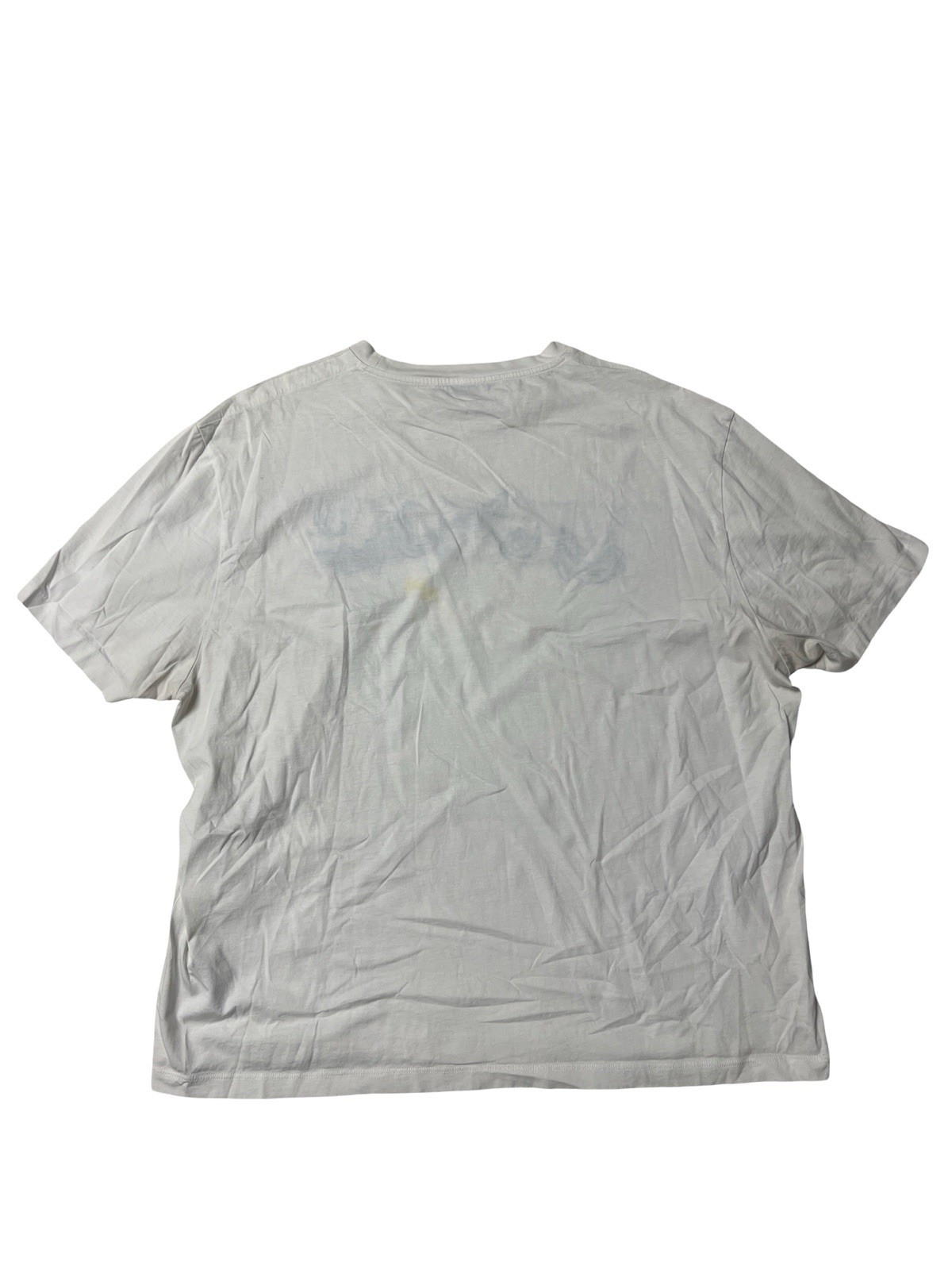 Versace Mitchell Fit White Blue Logo Graphic T-Shirt Men’s XL Made InItalyCotton