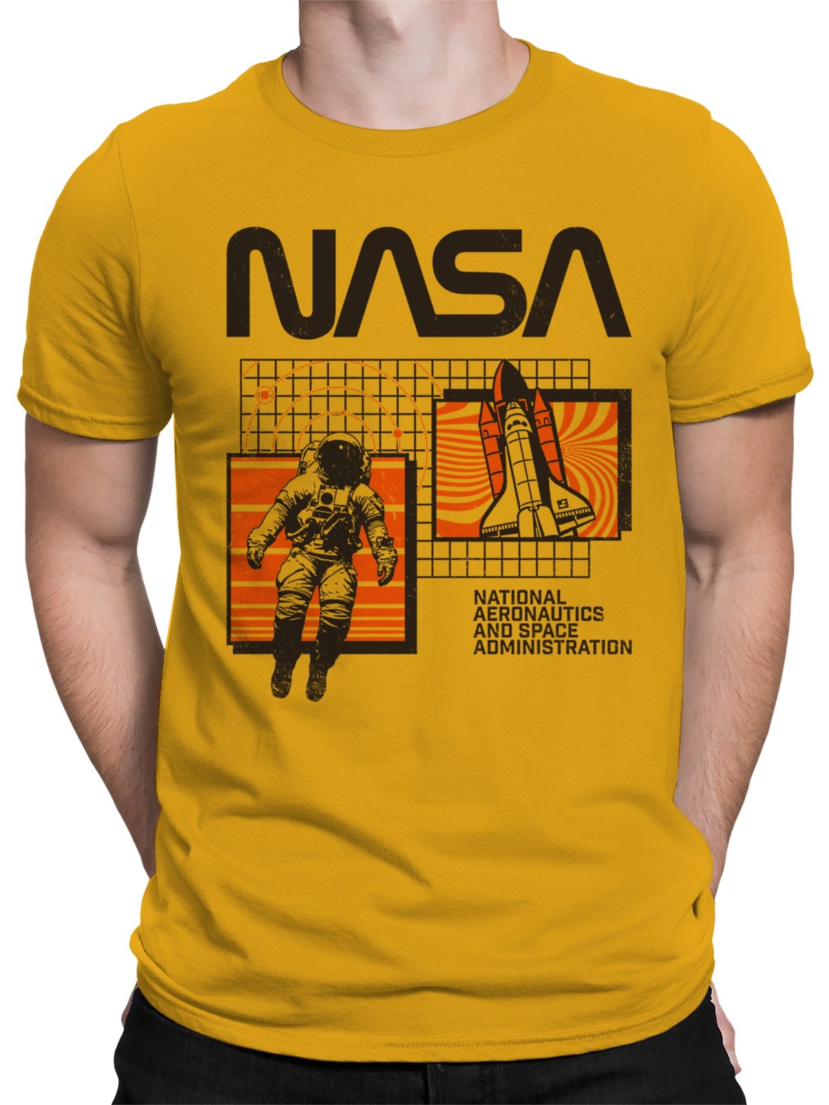 Officially Licensed Nasa Space Exploration Design Men’s T-shirt