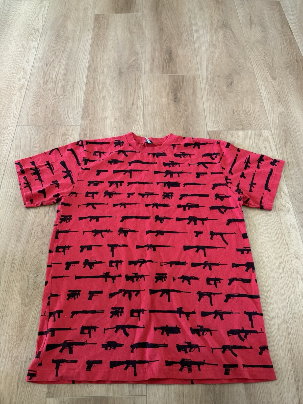 Vintage Y2K Rogue Status Gun Rob Dyrdek All Over Shirt AOP XL Red Black – Rare