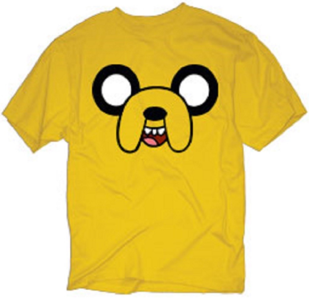 Adventure Time Jake Face Adult T-Shirt -Jake and Finn Cartoon Network Tee