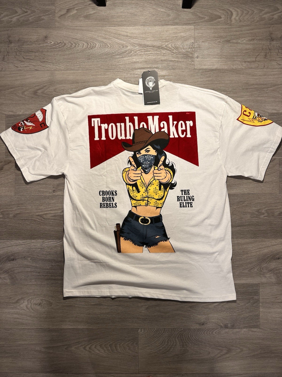 Cowgirl The Ruling Elite Mens Tee Shirt Sz XXL Crooks & Castle NWT Hustler Y2K