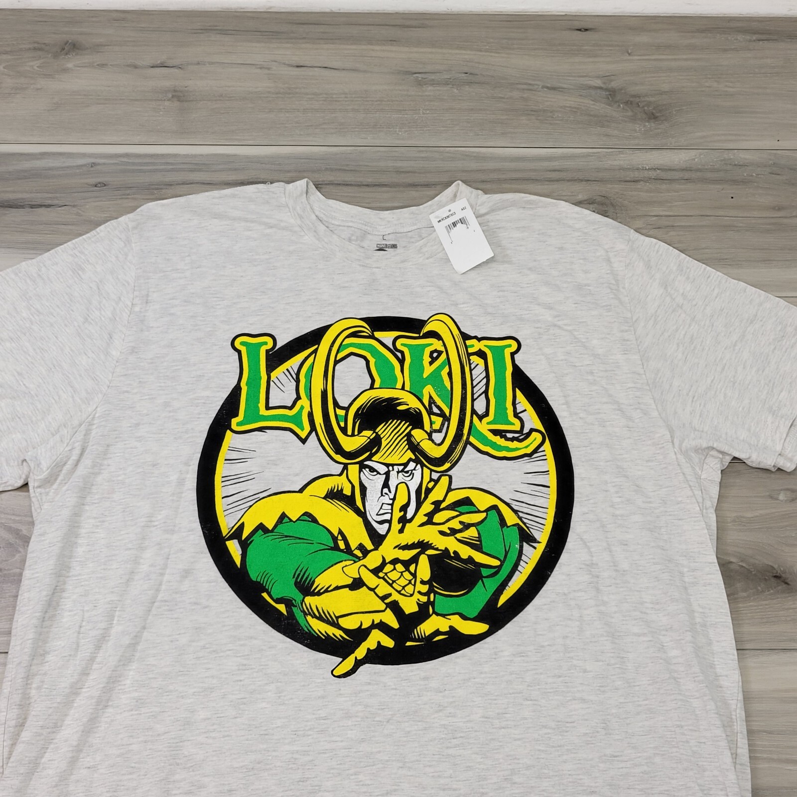 Marvel Comics Graphic T-Shirt Men’s 3XLT Light Gray Loki New