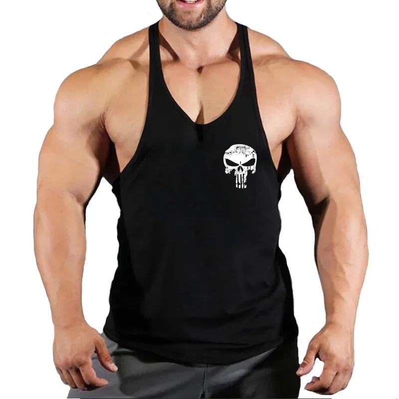 Men’s Workout Tank Tops Gym Muscle Tee Bodybuilding Fitness Sleeveless T Shirts