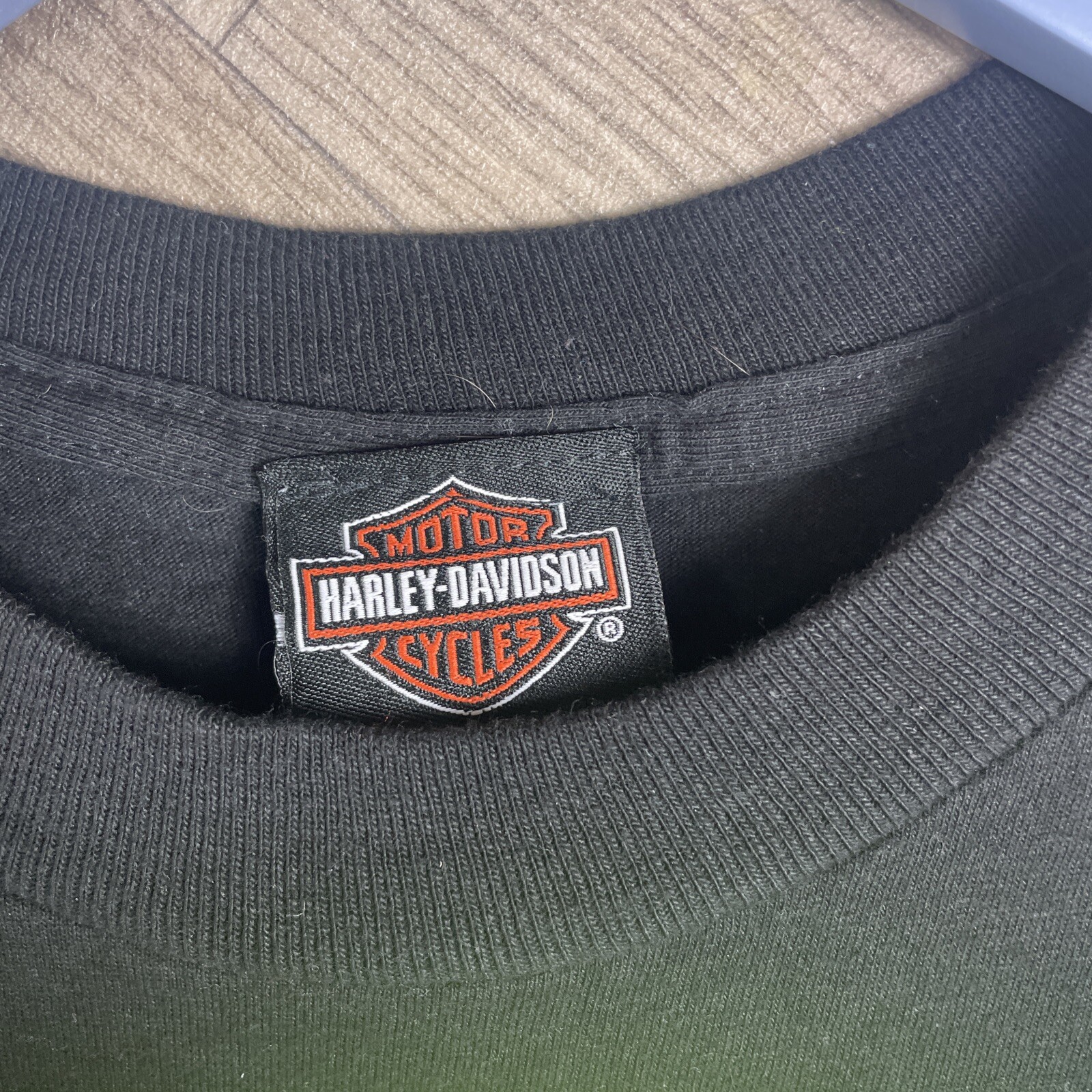 Harley Davidson Hampshire United Kingdom Black Graphic Print T Shirt Size Small