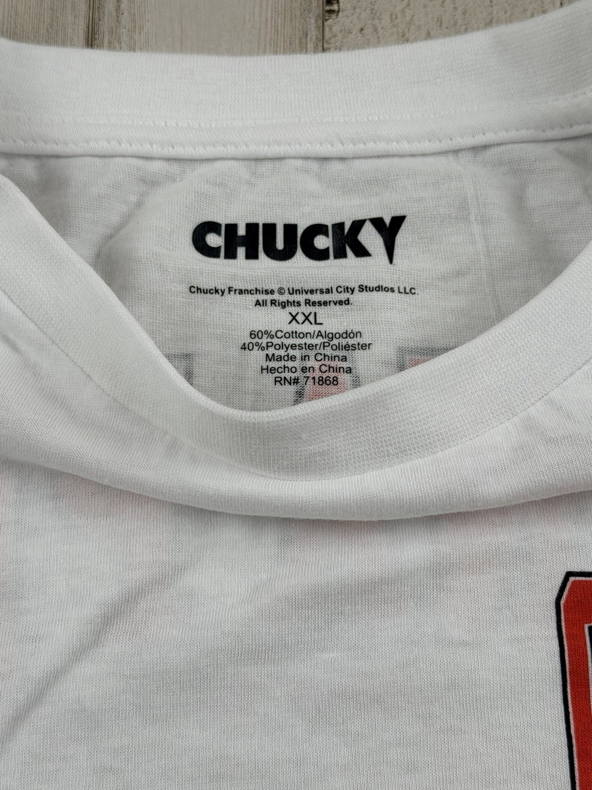 Chucky Childs Play 2 Wanna Play 1990 Mens Vintage Throwback T-Shirt Mens 2XL XXL