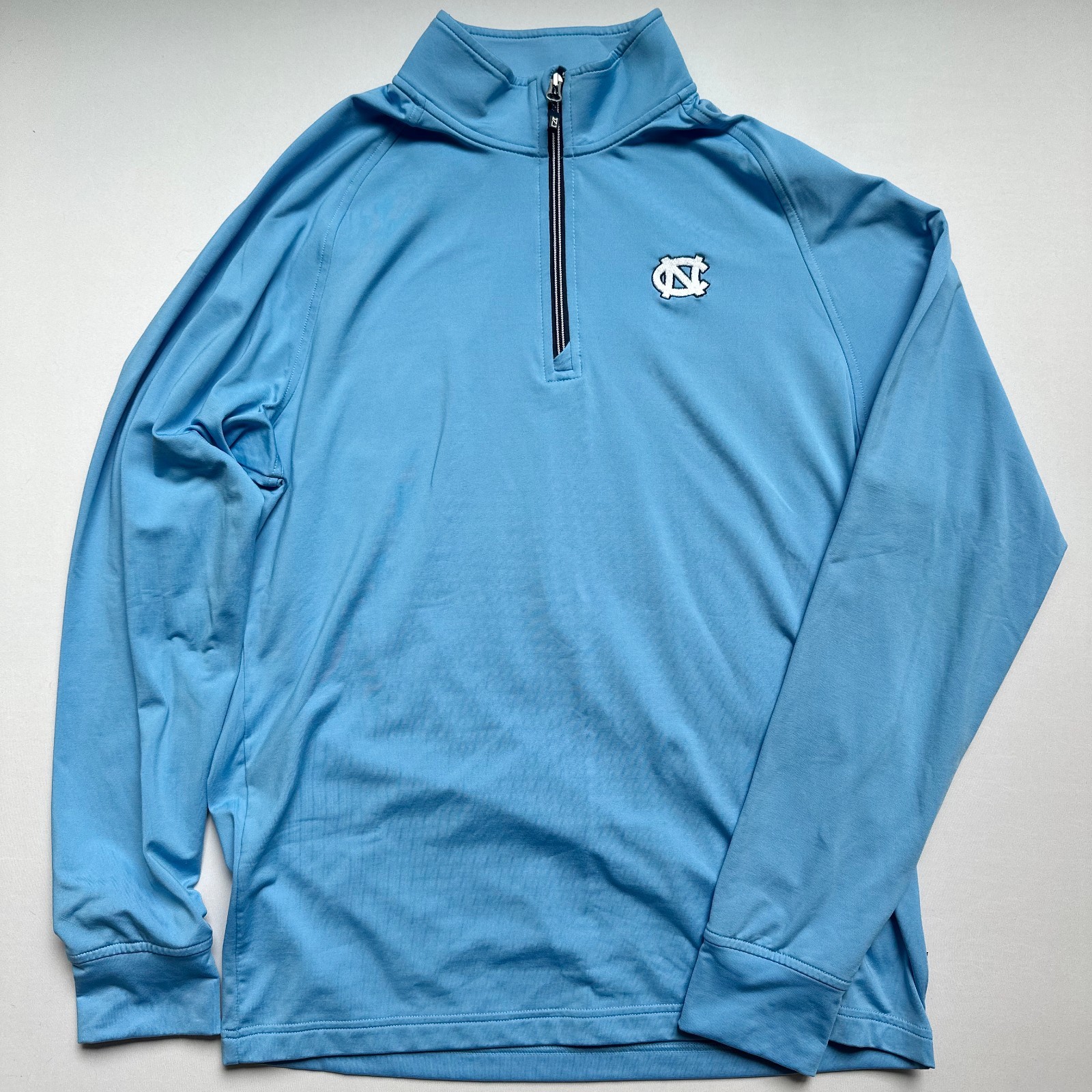 Cutter & Buck UNC Tar Heels 1/4 Zip Pullover Adult Small Blue Performance