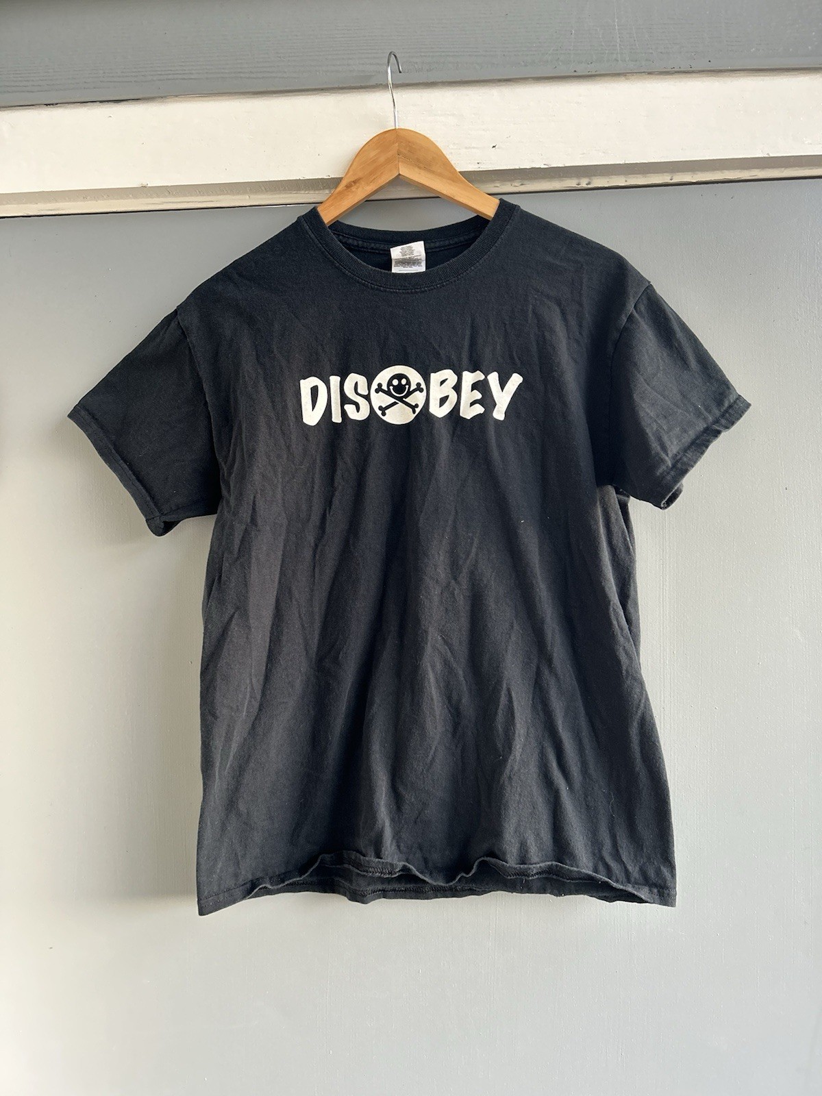 Def Con Disobey Black Double Sided T Shirt Fits M/S (measurements) Y2K