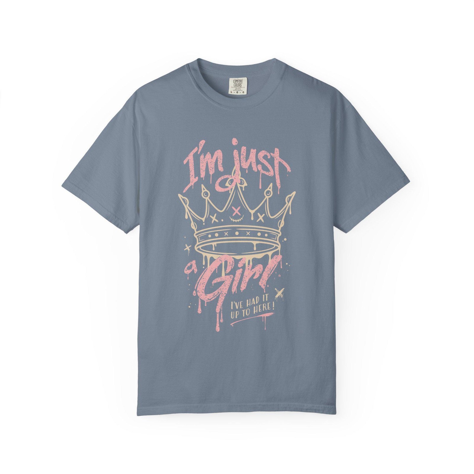 Im Just a Girl 90s Rock Graphic T-Shirt Vintage Distressed Band Tee