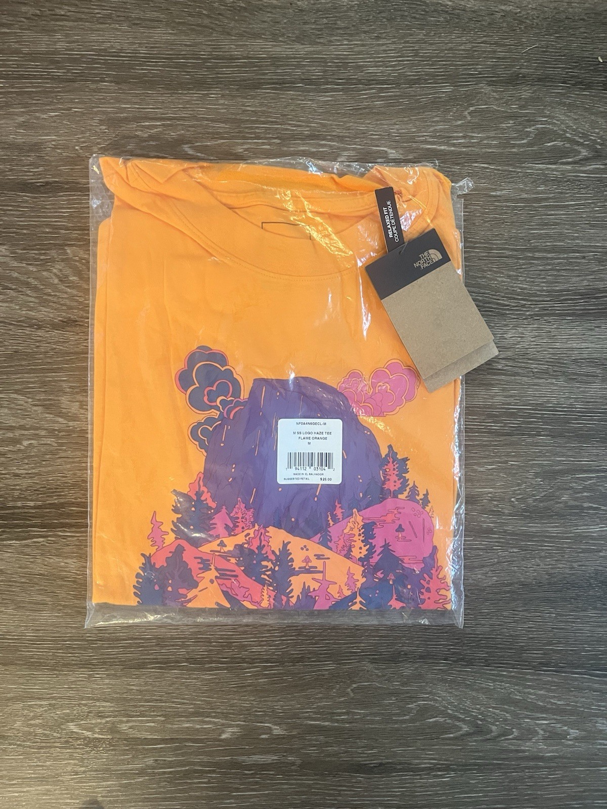 The North Face Haze Shirt Mens Medium Orange