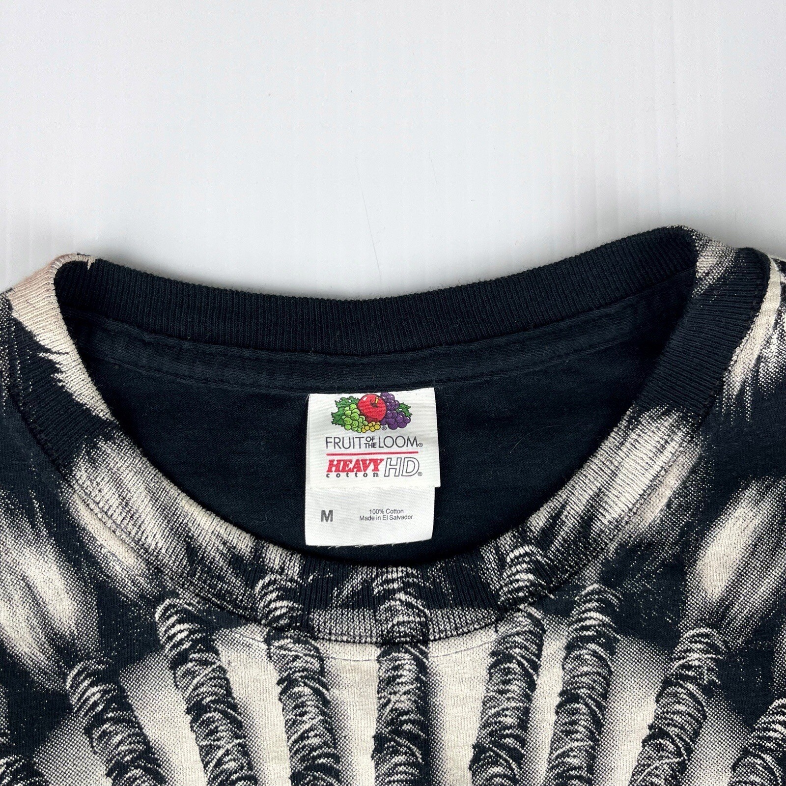 Native American Indian Skull Skeleton Headdress Graphic T Shirt Top Mens M