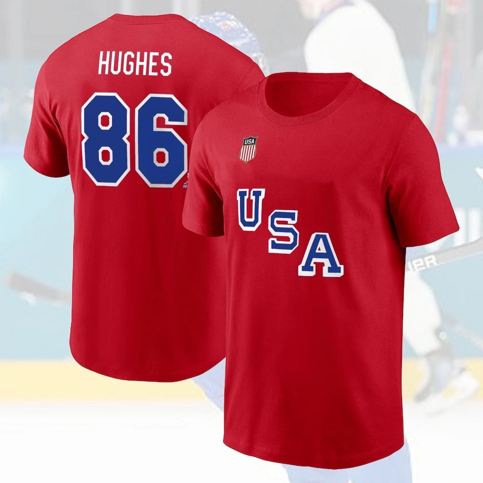 HOT SALE! Jack Hughes #86 USA Hockey Team 2026 Name & Number Fan Gifts