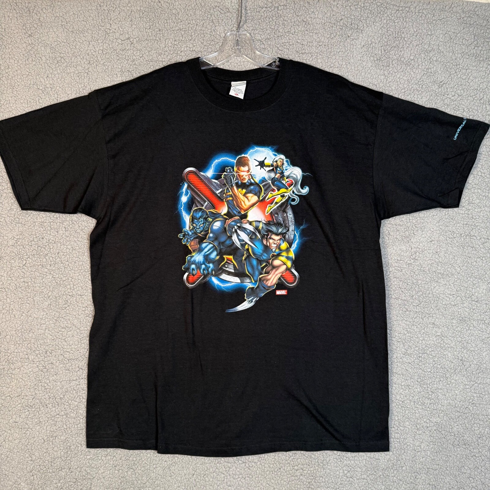 X-Men Marvel Comics Universal Studios T-Shirt XXL Wolverine Cyclops Storm Beast