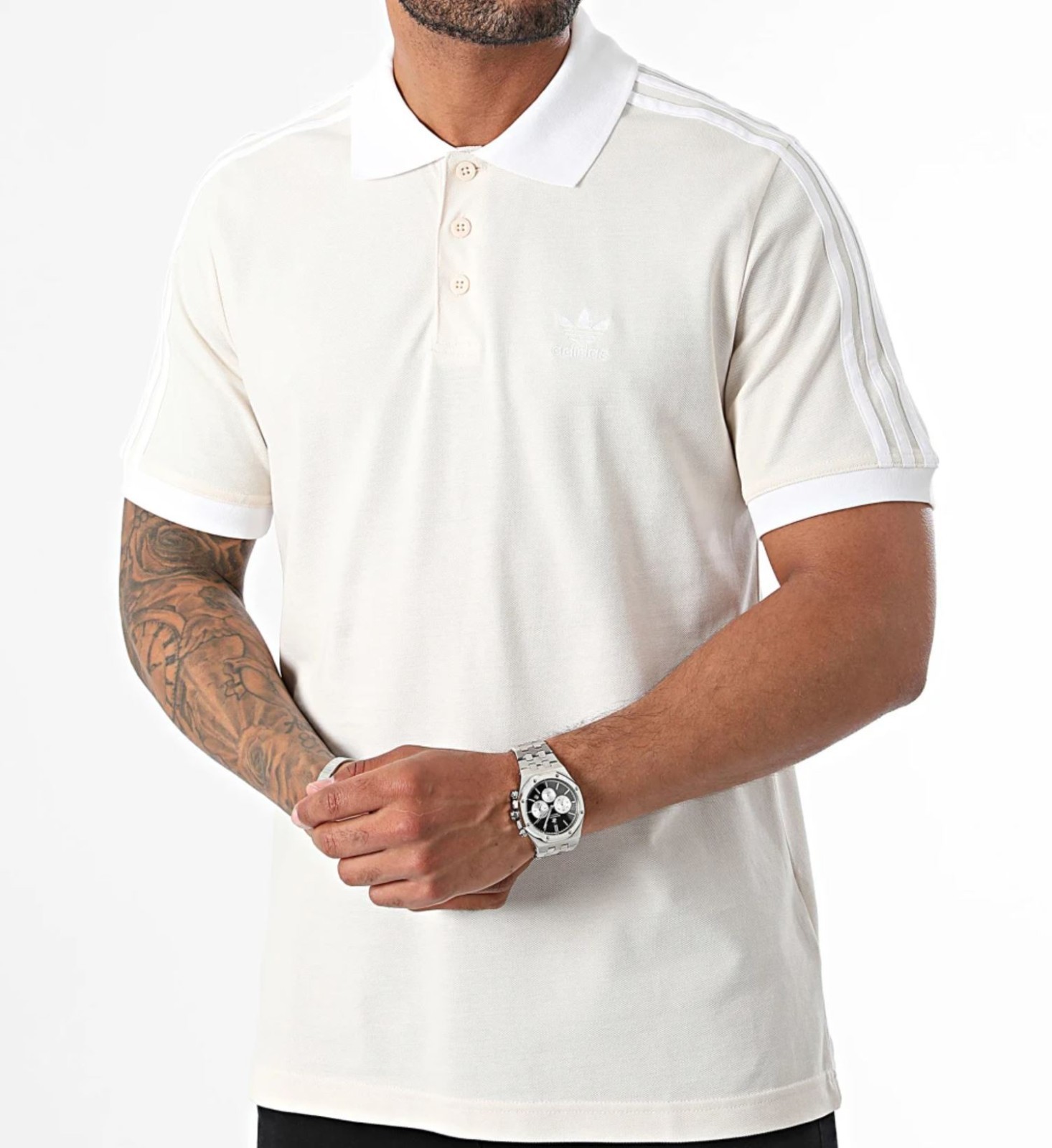 NEW MEN’S ADIDAS ORIGINALS 3 STRIPES TREFOIL POLO SHIRT ~SIZE XL #IZ3070